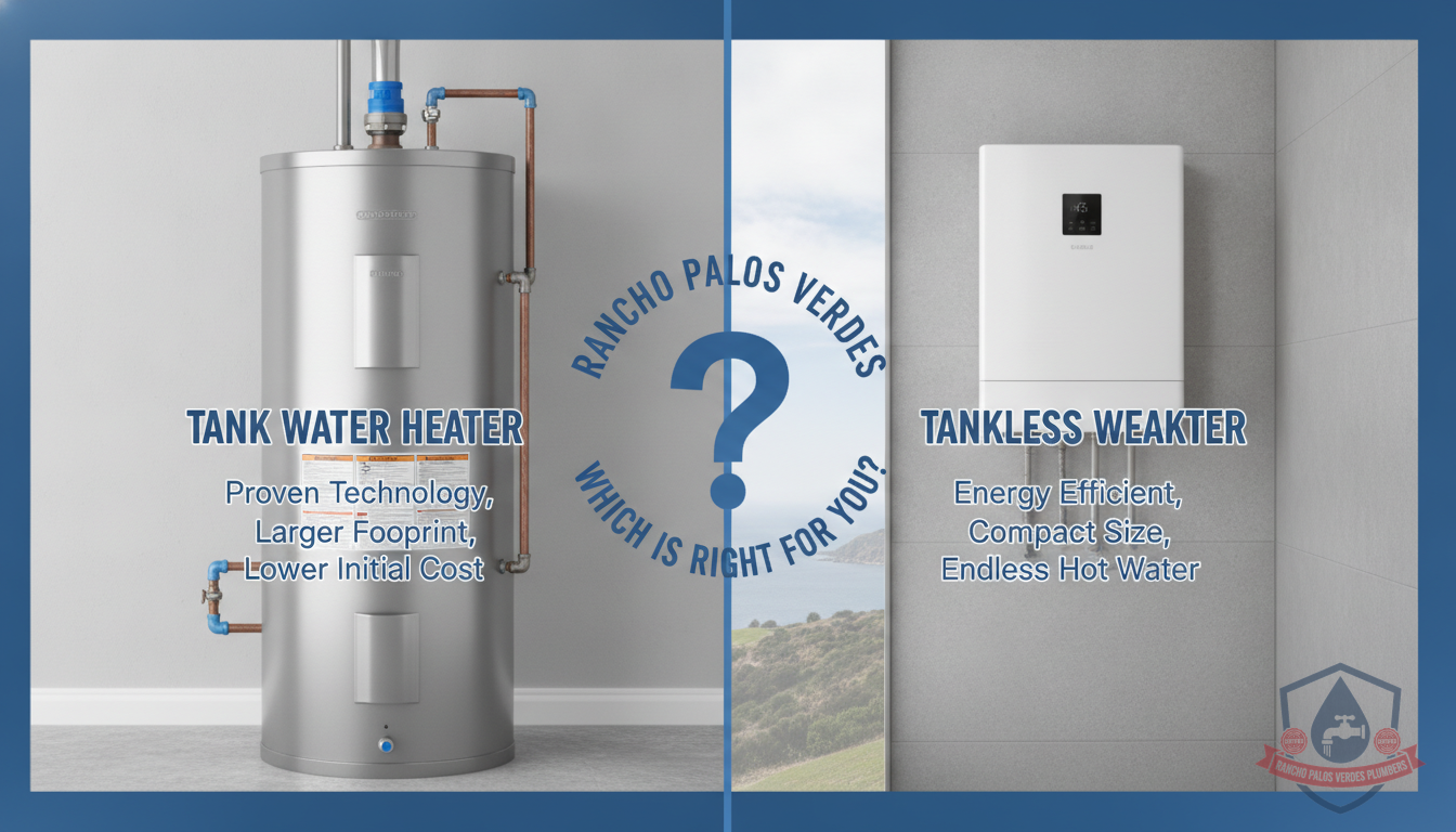 Tank vs. Tankless Water Heater: Which Is Right for Your Rancho Palos Verdes Home?